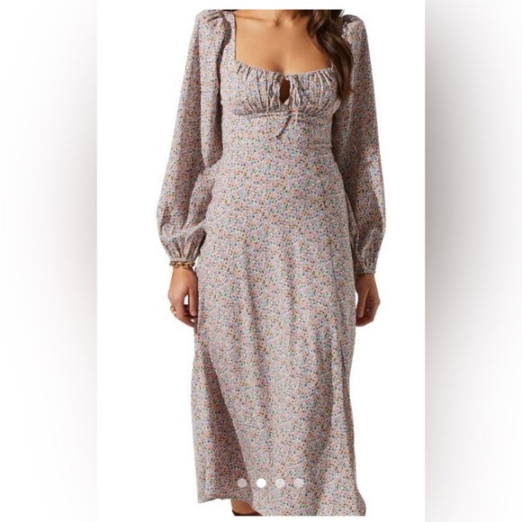 Astr Multicolor Floral Long Sleeve Dress - Picture 3 of 7